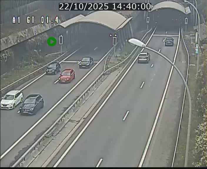 <h2>Traffic live webcam Luxembourg Hesperange - A1 direction Kirchberg - BK 1.4</h2>