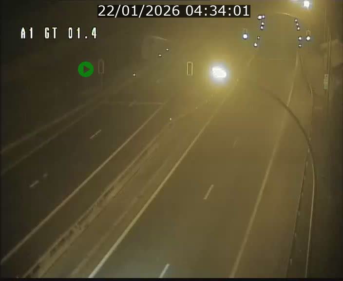 <h2>Traffic live webcam Luxembourg Hesperange - A1 direction Kirchberg - BK 1.4</h2>