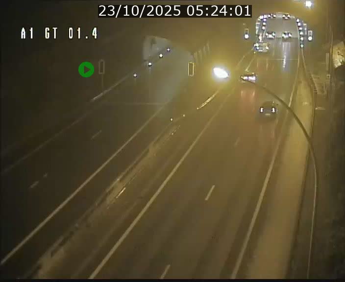 Traffic live webcam Luxembourg Hesperange - A1 direction Kirchberg - BK 1.4