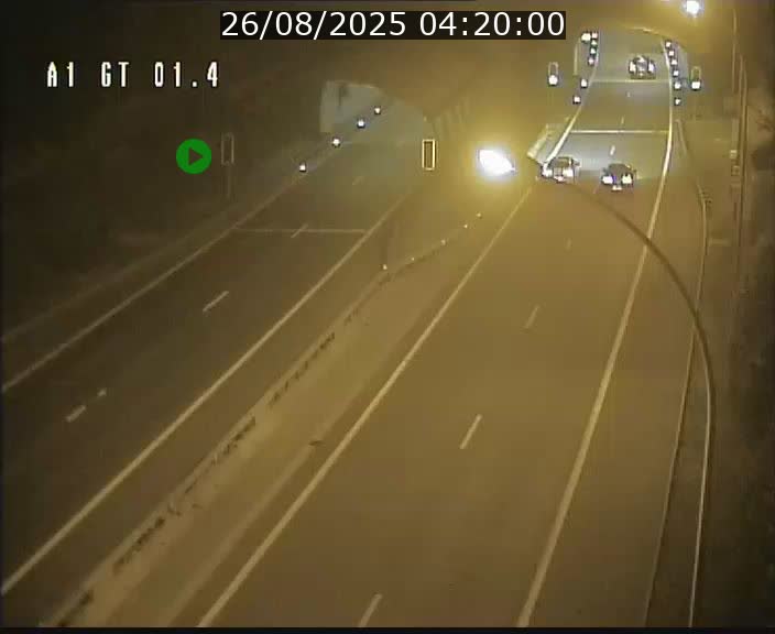 <h2>Traffic live webcam Luxembourg Hesperange - A1 direction Kirchberg - BK 1.4</h2>