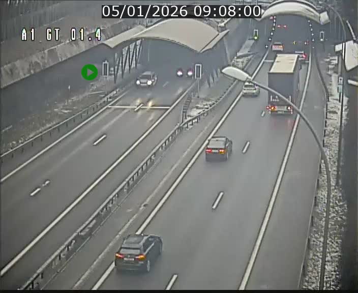 <h2>Traffic live webcam Luxembourg Hesperange - A1 direction Kirchberg - BK 1.4</h2>