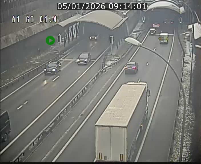 <h2>Traffic live webcam Luxembourg Hesperange - A1 direction Kirchberg - BK 1.4</h2>