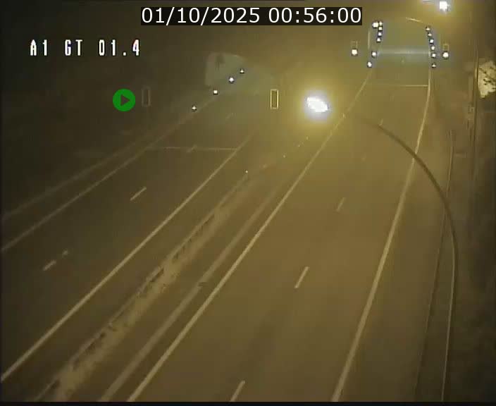 Traffic live webcam Luxembourg Hesperange - A1 direction Kirchberg - BK 1.4