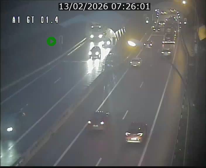 <h2>Traffic live webcam Luxembourg Hesperange - A1 direction Kirchberg - BK 1.4</h2>