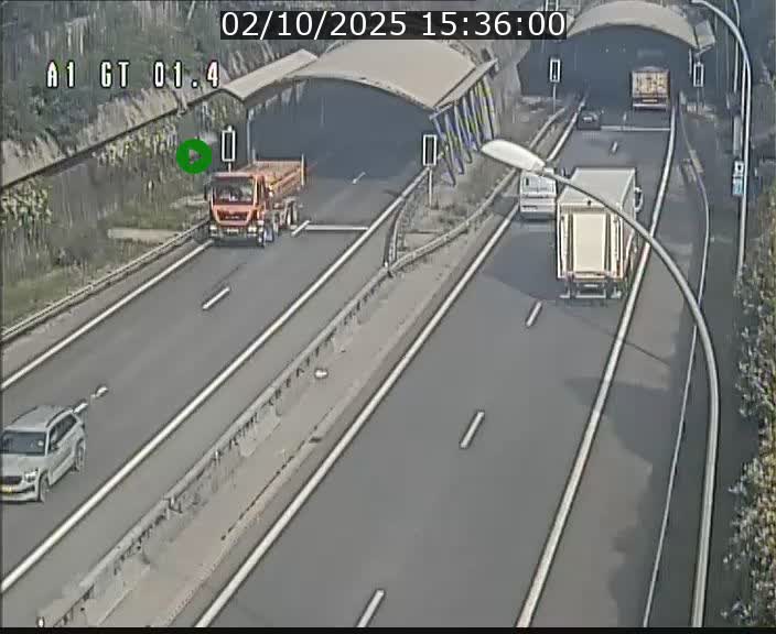 <h2>Traffic live webcam Luxembourg Hesperange - A1 direction Kirchberg - BK 1.4</h2>