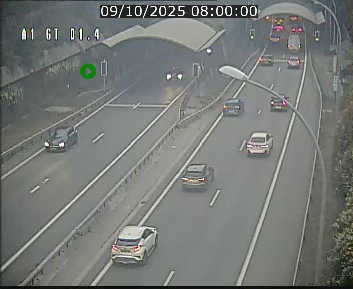 <h2>Traffic live webcam Luxembourg Hesperange - A1 direction Kirchberg - BK 1.4</h2>