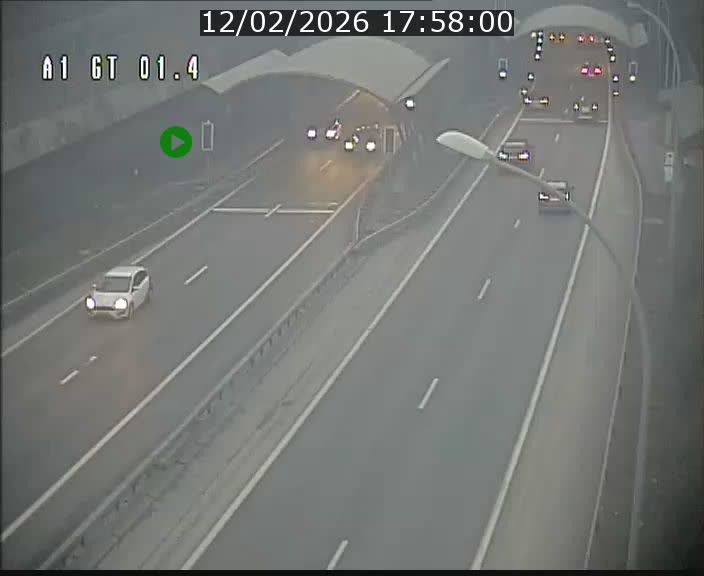 <h2>Traffic live webcam Luxembourg Hesperange - A1 direction Kirchberg - BK 1.4</h2>