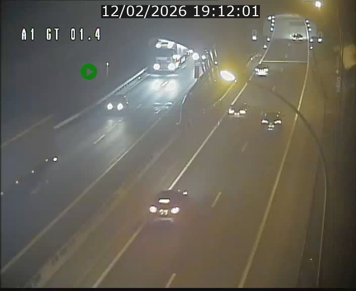 <h2>Traffic live webcam Luxembourg Hesperange - A1 direction Kirchberg - BK 1.4</h2>