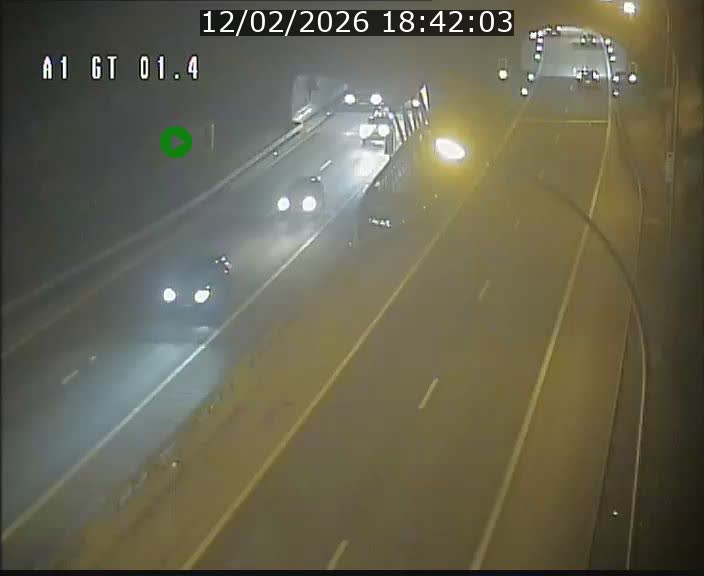 <h2>Traffic live webcam Luxembourg Hesperange - A1 direction Kirchberg - BK 1.4</h2>