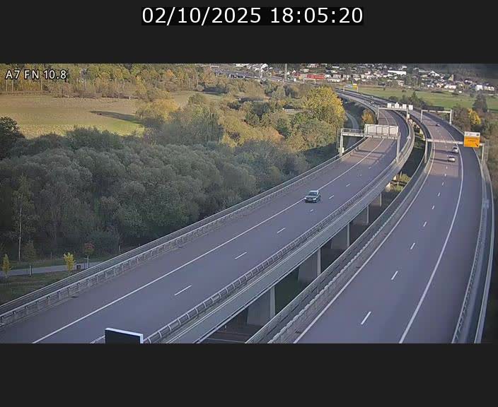 <h2>Caméra trafic Luxembourg - A7, Tunnel Gousselerbierg, sortie sud, direction rond-point Lorentzweiler (BK 10.8)</h2>