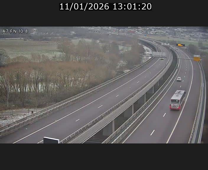 Caméra trafic Luxembourg - A7, Tunnel Gousselerbierg, sortie sud, direction rond-point Lorentzweiler (BK 10.8)