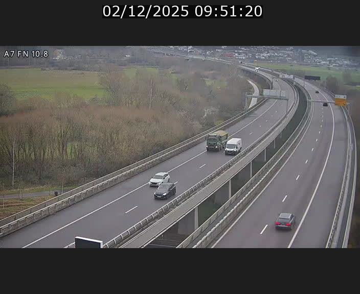 <h2>Caméra trafic Luxembourg - A7, Tunnel Gousselerbierg, sortie sud, direction rond-point Lorentzweiler (BK 10.8)</h2>