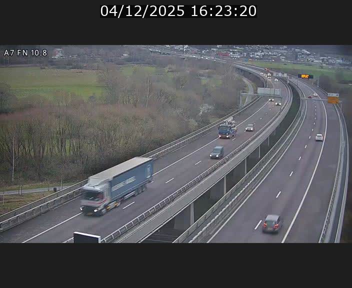 <h2>Caméra trafic Luxembourg - A7, Tunnel Gousselerbierg, sortie sud, direction rond-point Lorentzweiler (BK 10.8)</h2>