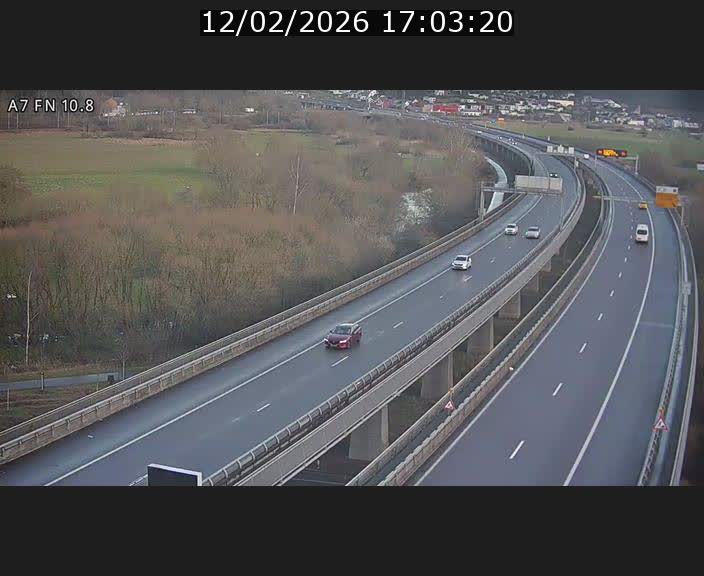 <h2>Caméra trafic Luxembourg - A7, Tunnel Gousselerbierg, sortie sud, direction rond-point Lorentzweiler (BK 10.8)</h2>