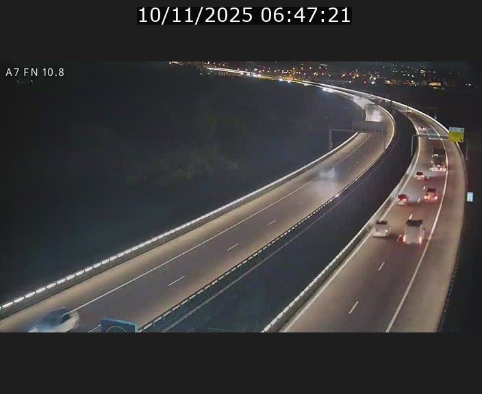 Caméra trafic Luxembourg - A7, Tunnel Gousselerbierg, sortie sud, direction rond-point Lorentzweiler (BK 10.8)