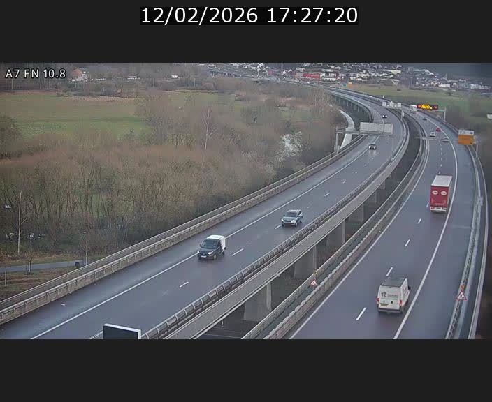 <h2>Caméra trafic Luxembourg - A7, Tunnel Gousselerbierg, sortie sud, direction rond-point Lorentzweiler (BK 10.8)</h2>