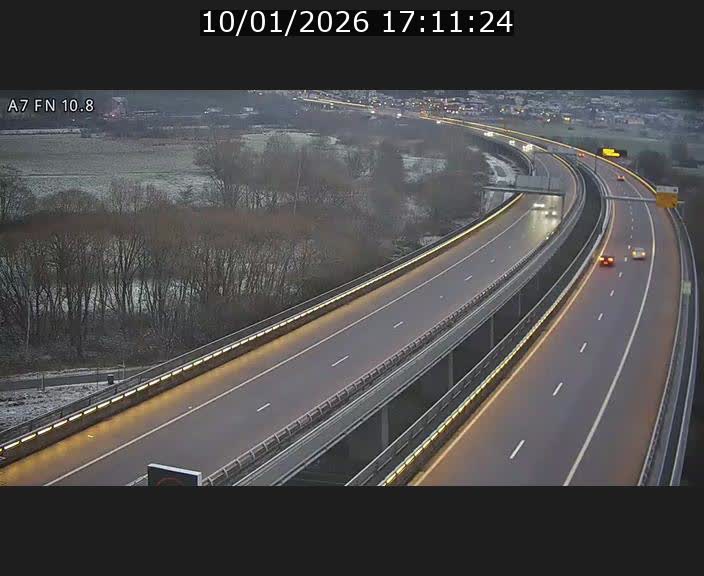 <h2>Caméra trafic Luxembourg - A7, Tunnel Gousselerbierg, sortie sud, direction rond-point Lorentzweiler (BK 10.8)</h2>