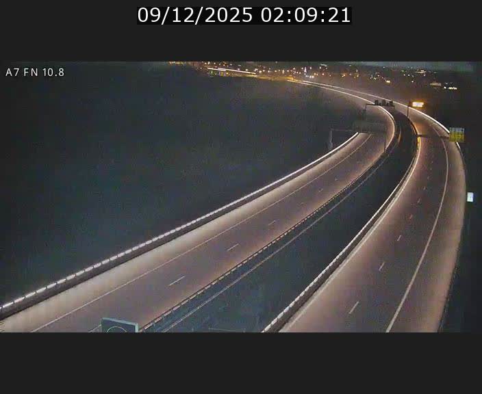 Caméra trafic Luxembourg - A7, Tunnel Gousselerbierg, sortie sud, direction rond-point Lorentzweiler (BK 10.8)
