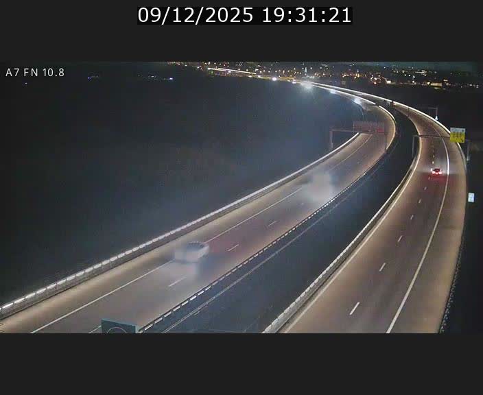 Caméra trafic Luxembourg - A7, Tunnel Gousselerbierg, sortie sud, direction rond-point Lorentzweiler (BK 10.8)