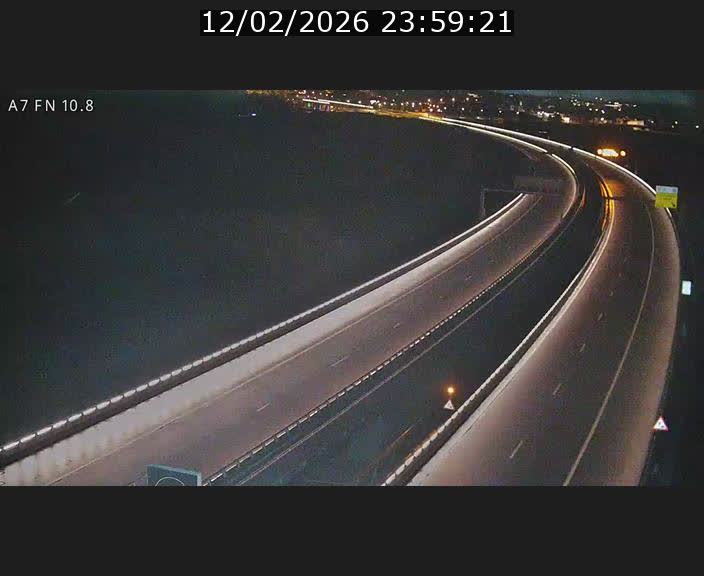 Caméra trafic Luxembourg - A7, Tunnel Gousselerbierg, sortie sud, direction rond-point Lorentzweiler (BK 10.8)
