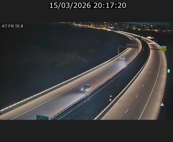 Caméra trafic Luxembourg - A7, Tunnel Gousselerbierg, sortie sud, direction rond-point Lorentzweiler (BK 10.8)