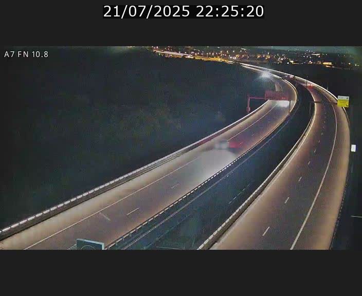 Caméra trafic Luxembourg - A7, Tunnel Gousselerbierg, sortie sud, direction rond-point Lorentzweiler (BK 10.8)