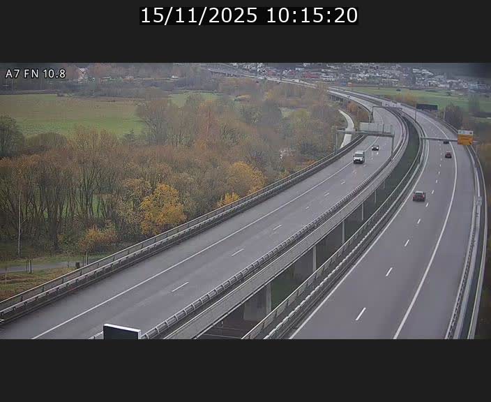 Caméra trafic Luxembourg - A7, Tunnel Gousselerbierg, sortie sud, direction rond-point Lorentzweiler (BK 10.8)