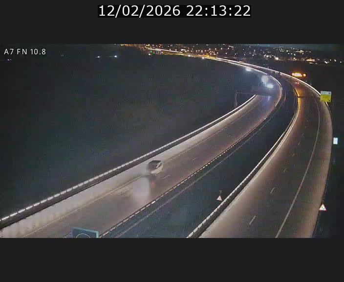 Caméra trafic Luxembourg - A7, Tunnel Gousselerbierg, sortie sud, direction rond-point Lorentzweiler (BK 10.8)