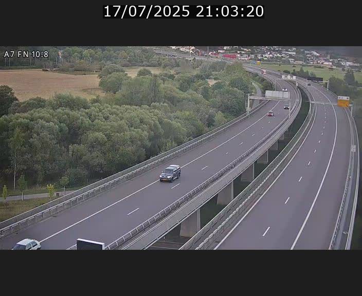 <h2>Caméra trafic Luxembourg - A7, Tunnel Gousselerbierg, sortie sud, direction rond-point Lorentzweiler (BK 10.8)</h2>