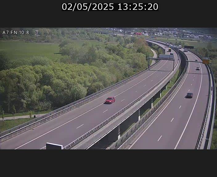 Caméra trafic Luxembourg - A7, Tunnel Gousselerbierg, sortie sud, direction rond-point Lorentzweiler (BK 10.8)