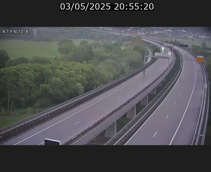 Caméra trafic Luxembourg - A7, Tunnel Gousselerbierg, sortie sud, direction rond-point Lorentzweiler (BK 10.8)