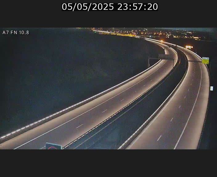 Caméra trafic Luxembourg - A7, Tunnel Gousselerbierg, sortie sud, direction rond-point Lorentzweiler (BK 10.8)