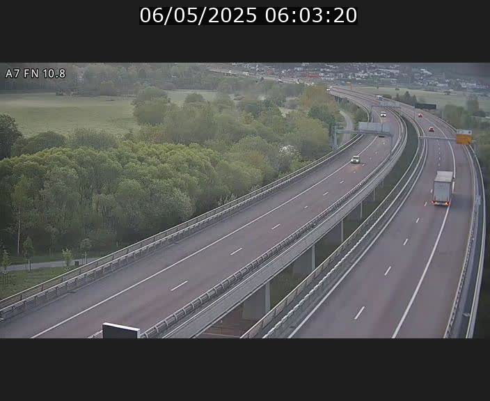 Caméra trafic Luxembourg - A7, Tunnel Gousselerbierg, sortie sud, direction rond-point Lorentzweiler (BK 10.8)