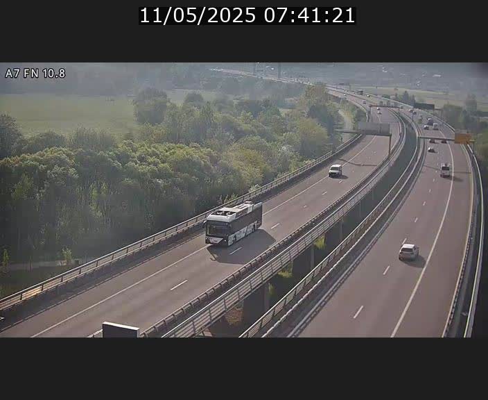 Caméra trafic Luxembourg - A7, Tunnel Gousselerbierg, sortie sud, direction rond-point Lorentzweiler (BK 10.8)