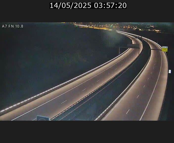 Caméra trafic Luxembourg - A7, Tunnel Gousselerbierg, sortie sud, direction rond-point Lorentzweiler (BK 10.8)