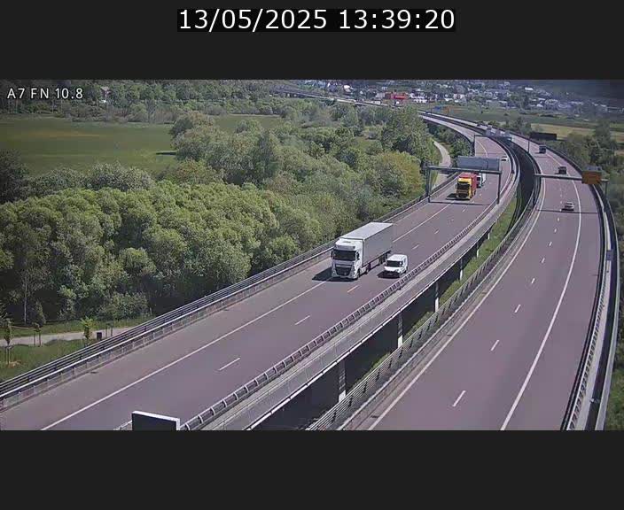 Caméra trafic Luxembourg - A7, Tunnel Gousselerbierg, sortie sud, direction rond-point Lorentzweiler (BK 10.8)