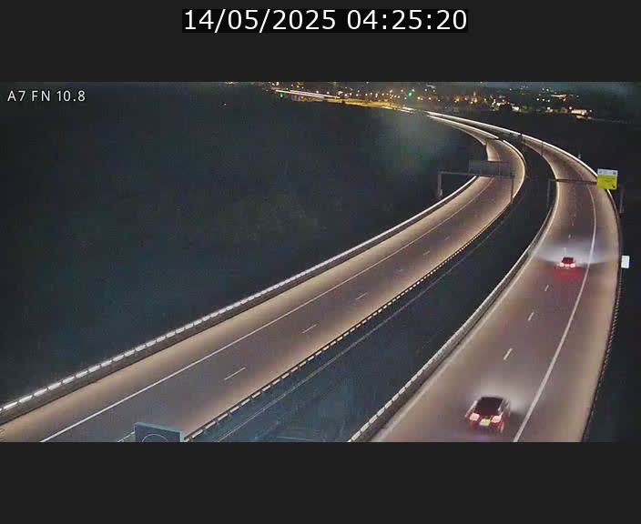 Caméra trafic Luxembourg - A7, Tunnel Gousselerbierg, sortie sud, direction rond-point Lorentzweiler (BK 10.8)