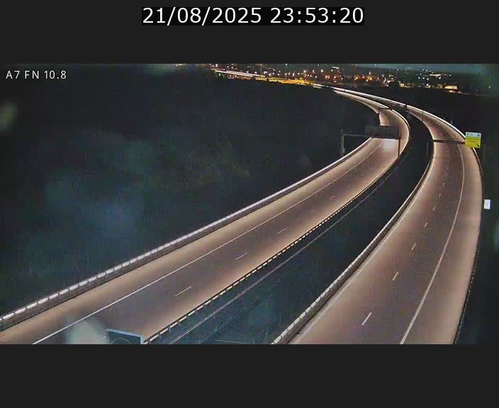 Caméra trafic Luxembourg - A7, Tunnel Gousselerbierg, sortie sud, direction rond-point Lorentzweiler (BK 10.8)