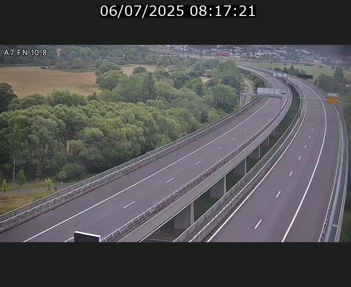 Caméra trafic Luxembourg - A7, Tunnel Gousselerbierg, sortie sud, direction rond-point Lorentzweiler (BK 10.8)