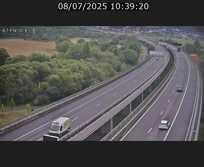 Caméra trafic Luxembourg - A7, Tunnel Gousselerbierg, sortie sud, direction rond-point Lorentzweiler (BK 10.8)