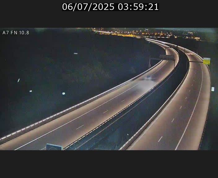 Caméra trafic Luxembourg - A7, Tunnel Gousselerbierg, sortie sud, direction rond-point Lorentzweiler (BK 10.8)