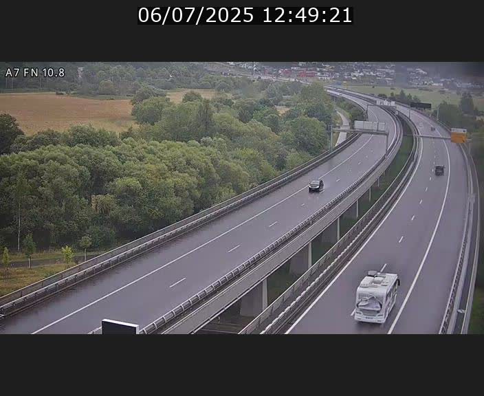 Caméra trafic Luxembourg - A7, Tunnel Gousselerbierg, sortie sud, direction rond-point Lorentzweiler (BK 10.8)