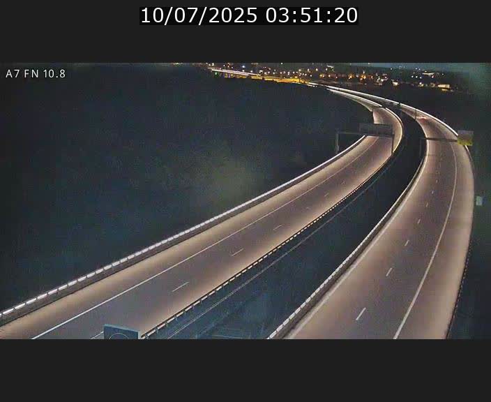 Caméra trafic Luxembourg - A7, Tunnel Gousselerbierg, sortie sud, direction rond-point Lorentzweiler (BK 10.8)