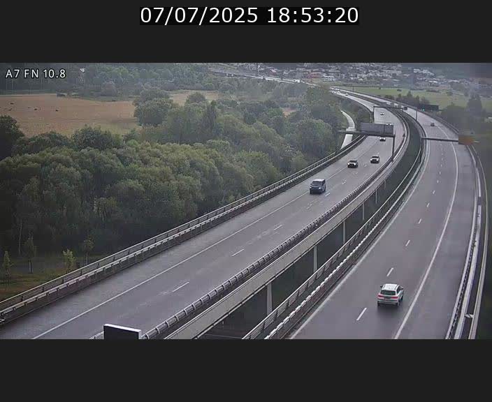 Caméra trafic Luxembourg - A7, Tunnel Gousselerbierg, sortie sud, direction rond-point Lorentzweiler (BK 10.8)