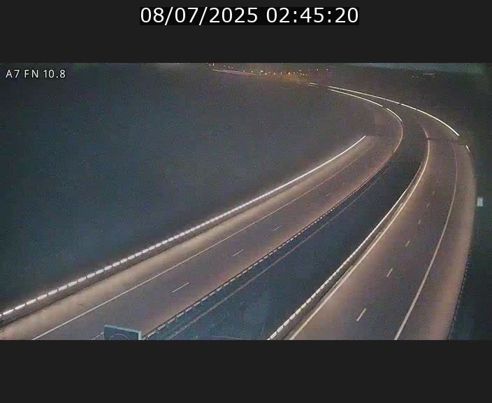 Caméra trafic Luxembourg - A7, Tunnel Gousselerbierg, sortie sud, direction rond-point Lorentzweiler (BK 10.8)