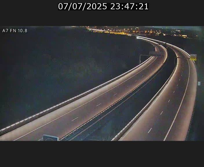 Caméra trafic Luxembourg - A7, Tunnel Gousselerbierg, sortie sud, direction rond-point Lorentzweiler (BK 10.8)