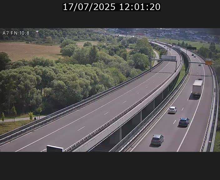 Caméra trafic Luxembourg - A7, Tunnel Gousselerbierg, sortie sud, direction rond-point Lorentzweiler (BK 10.8)