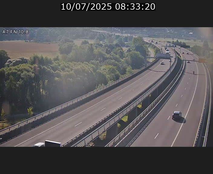 Caméra trafic Luxembourg - A7, Tunnel Gousselerbierg, sortie sud, direction rond-point Lorentzweiler (BK 10.8)