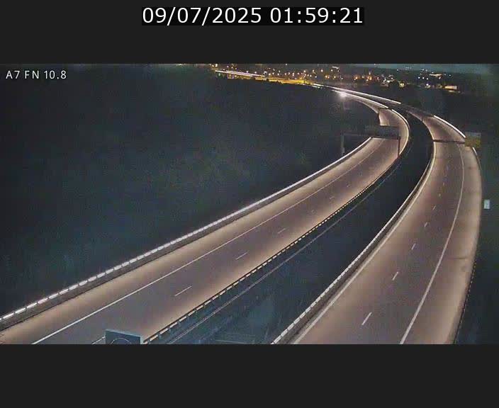 Caméra trafic Luxembourg - A7, Tunnel Gousselerbierg, sortie sud, direction rond-point Lorentzweiler (BK 10.8)