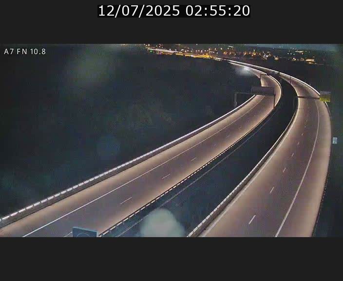 Caméra trafic Luxembourg - A7, Tunnel Gousselerbierg, sortie sud, direction rond-point Lorentzweiler (BK 10.8)